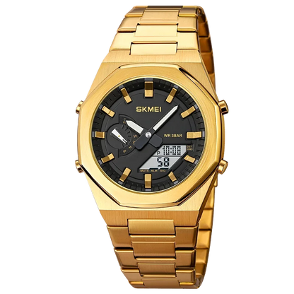 SKMEI - 1816 Dual Time Watch in Steel Strap
